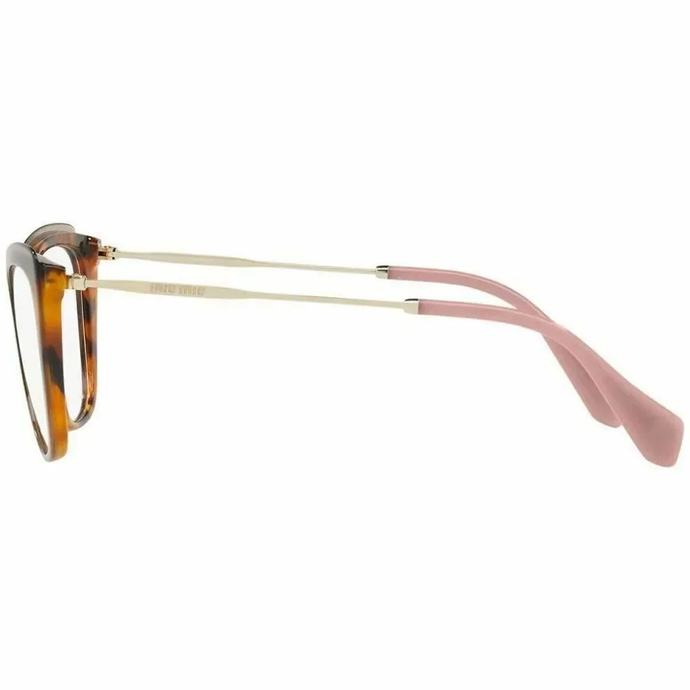 Miu Miu Cat Eye Eyeglasses Havana W/Demo Lens